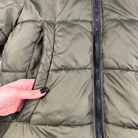 Michael Kors Kids Puffer Jacket Green Hooded Winter Coat Size (See Measurements) - Picture 9 of 16
